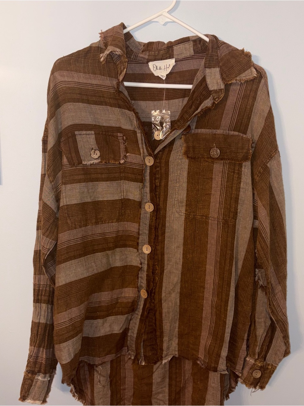 Oil & Hali Women’s Size Medium oversized brown